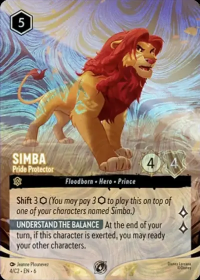 Simba – Pride Protector – Disney Lorcana 卡牌圖片