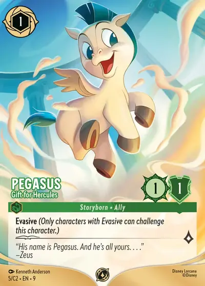 Pegasus – Gift for Hercules – Disney Lorcana 卡牌圖片