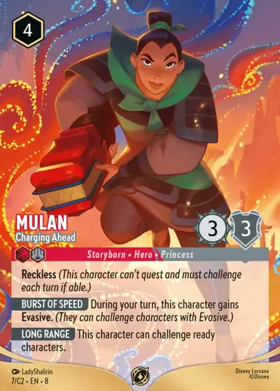 Mulan – Charging Ahead – Disney Lorcana 卡牌圖片