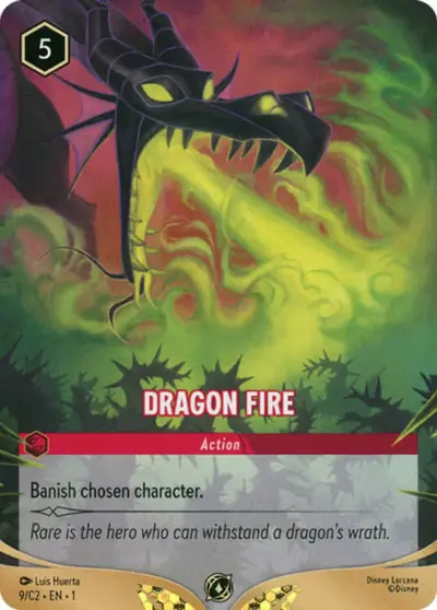 Dragon Fire – Disney Lorcana 卡牌圖片
