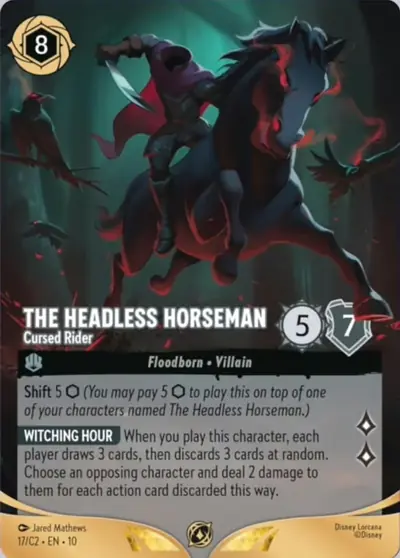 The Headless Horseman – Cursed Rider – Disney Lorcana 卡牌圖片