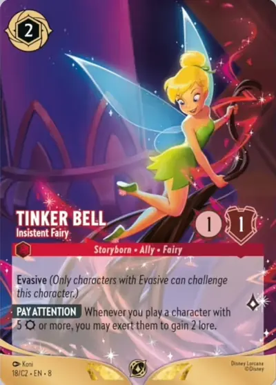 Tinker Bell – Insistent Fairy – Disney Lorcana 卡牌圖片