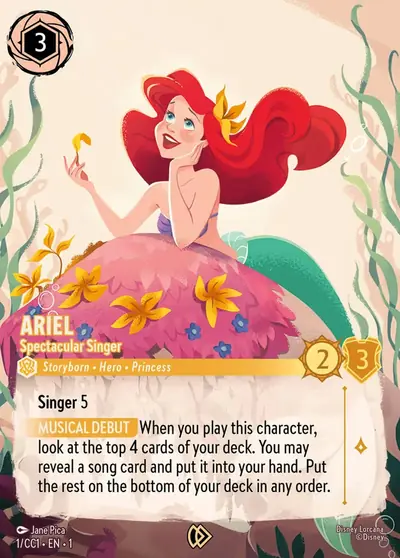 Ariel – Spectacular Singer – Disney Lorcana 卡牌圖片