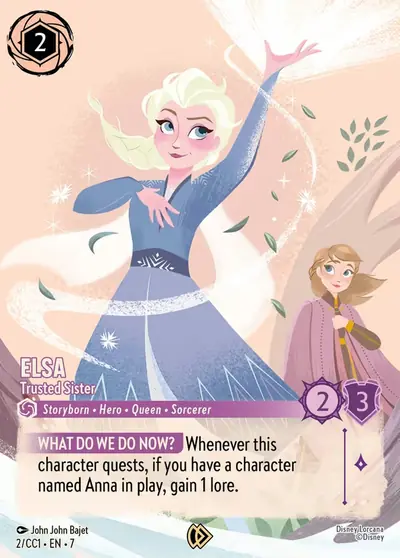 Elsa – Trusted Sister – Disney Lorcana 卡牌圖片
