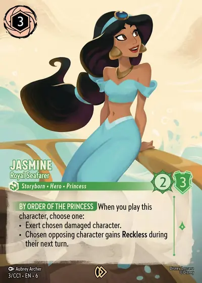 Jasmine – Royal Seafarer – Disney Lorcana 卡牌圖片