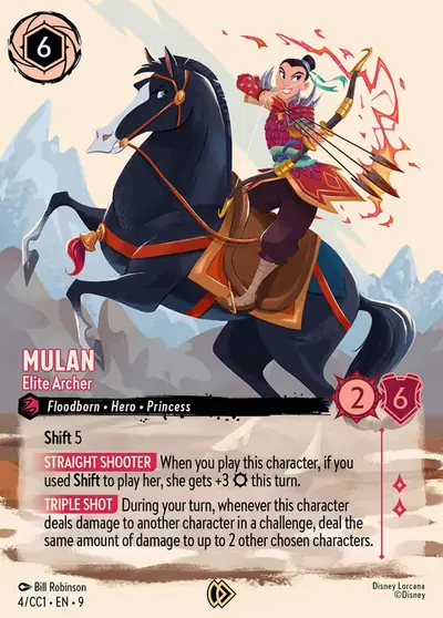 Mulan – Elite Archer – Disney Lorcana 卡牌圖片