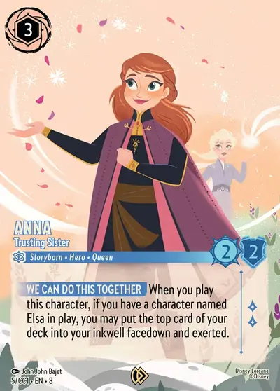 Anna – Trusting Sister – Disney Lorcana 卡牌圖片