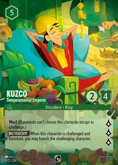 Kuzco – Temperamental Emperor – Disney Lorcana 卡牌圖片