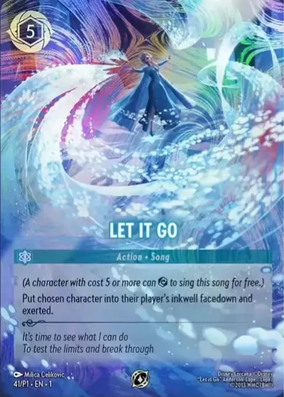 Let It Go – Disney Lorcana 卡牌圖片