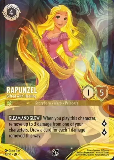 Rapunzel – Gifted with Healing – Disney Lorcana 卡牌圖片