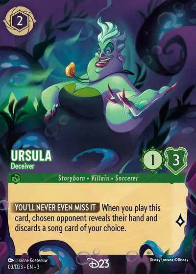 Ursula – Deceiver – Disney Lorcana 卡牌圖片