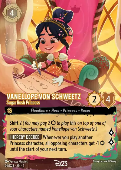 Vanellope von Schweetz – Sugar Rush Princess – Disney Lorcana 卡牌圖片