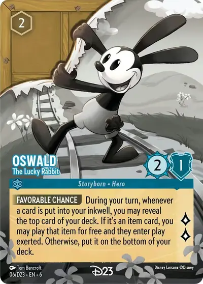 Oswald – The Lucky Rabbit – Disney Lorcana 卡牌圖片