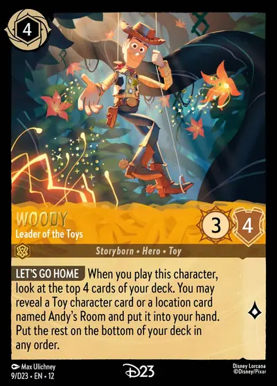 Woody – Leader of the Toys – Disney Lorcana 卡牌圖片