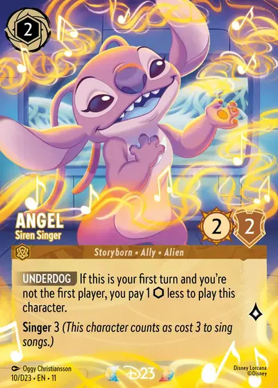 Angel – Siren Singer – Disney Lorcana 卡牌圖片