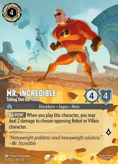 Mr. Incredible – Taking Out the Trash – Disney Lorcana 卡牌圖片