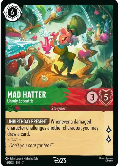 Mad Hatter – Unruly Eccentric – Disney Lorcana 卡牌圖片