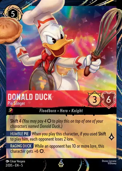 Donald Duck – Pie Slinger – Disney Lorcana 卡牌圖片