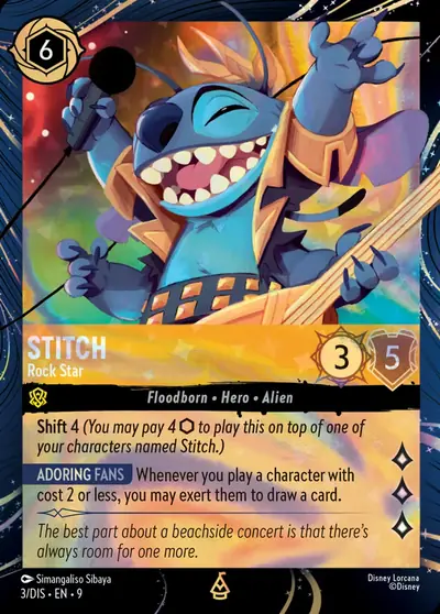 Stitch – Rock Star – Disney Lorcana 卡牌圖片