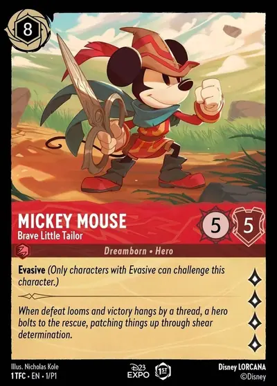 Mickey Mouse – Brave Little Tailor – Disney Lorcana 卡牌圖片