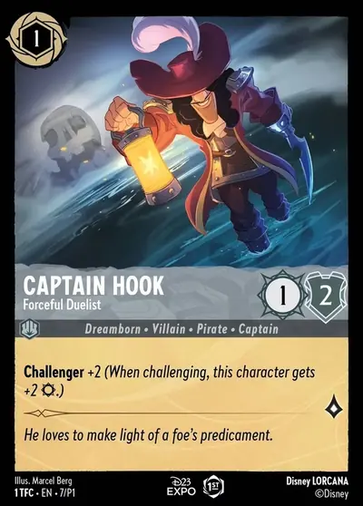 Captain Hook – Forceful Duelist – Disney Lorcana 卡牌圖片