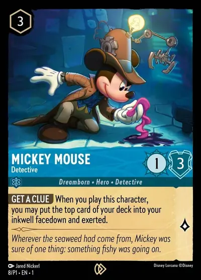 Mickey Mouse – Detective – Disney Lorcana 卡牌圖片