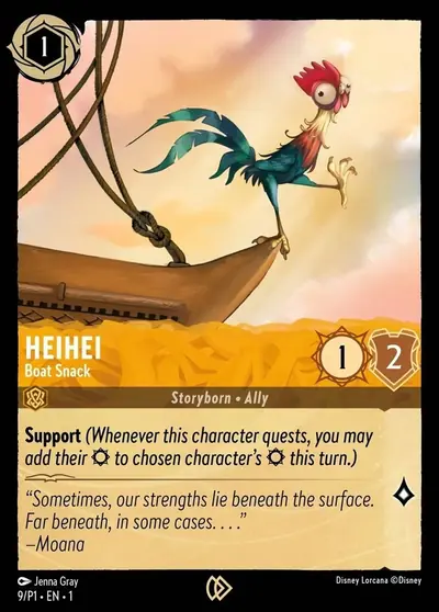 HeiHei – Boat Snack – Disney Lorcana 卡牌圖片