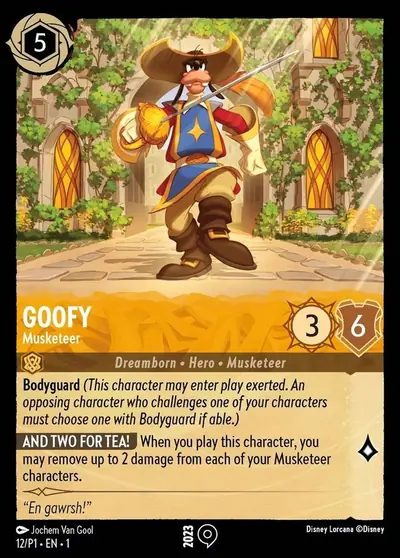 Goofy – Musketeer – Disney Lorcana 卡牌圖片