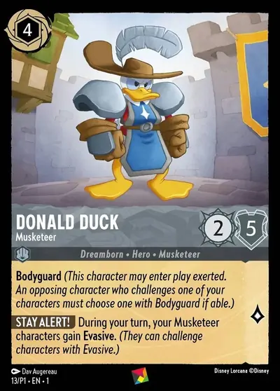 Donald Duck – Musketeer – Disney Lorcana 卡牌圖片