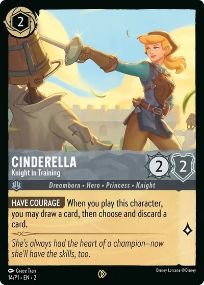 Cinderella – Knight in Training – Disney Lorcana 卡牌圖片