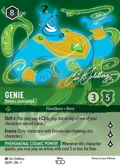 Genie – Powers Unleashed – Disney Lorcana 卡牌圖片