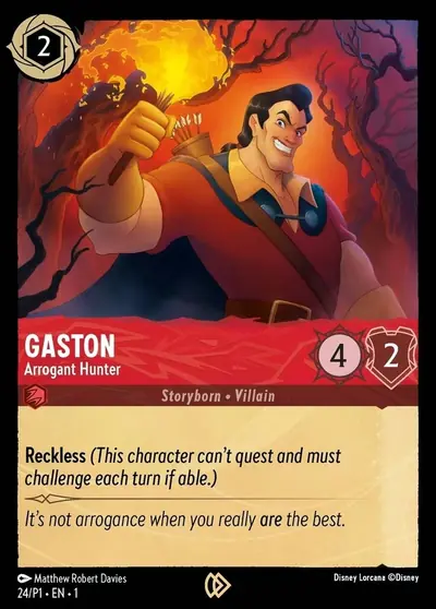 Gaston – Arrogant Hunter – Disney Lorcana 卡牌圖片