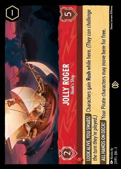 Jolly Roger – Hook's Ship – Disney Lorcana 卡牌圖片