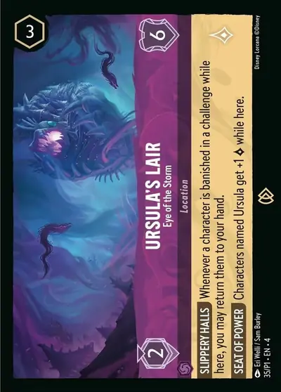 Ursula’s Lair – Eye of the Storm – Disney Lorcana 卡牌圖片