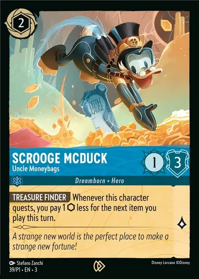 Scrooge McDuck – Uncle Moneybags – Disney Lorcana 卡牌圖片