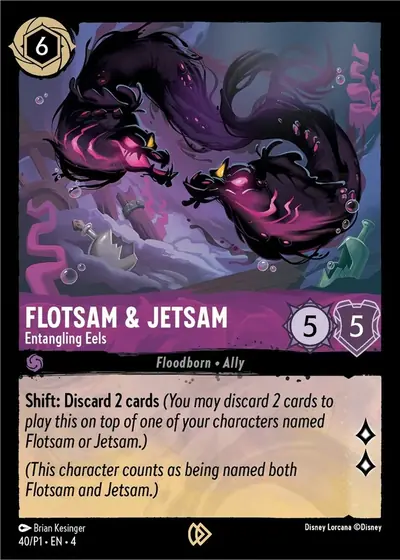 Flotsam & Jetsam – Entangling Eels – Disney Lorcana 卡牌圖片