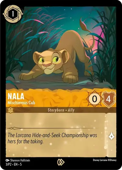 Nala – Mischievous Cub – Disney Lorcana 卡牌圖片