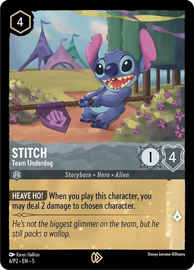 Stitch – Team Underdog – Disney Lorcana 卡牌圖片