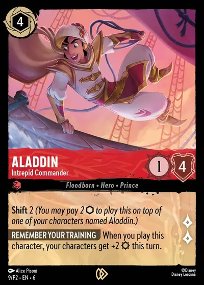 Aladdin – Intrepid Commander – Disney Lorcana 卡牌圖片