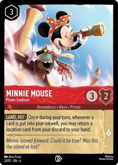Minnie Mouse – Pirate Lookout – Disney Lorcana 卡牌圖片