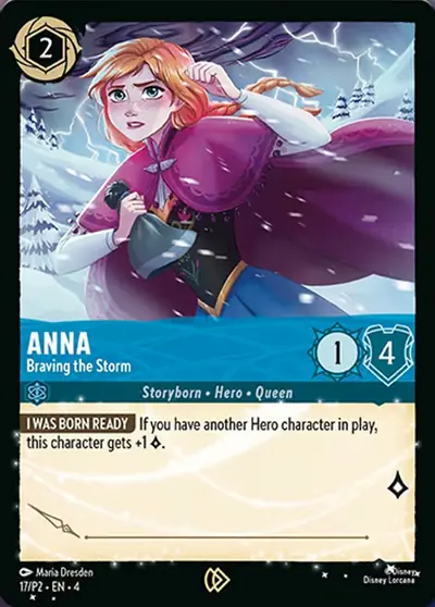Anna – Braving the Storm – Disney Lorcana 卡牌圖片