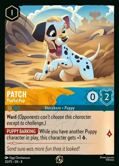 Patch – Playful Pup – Disney Lorcana 卡牌圖片