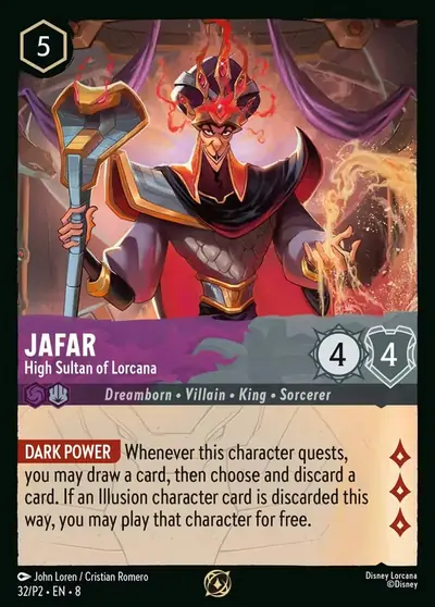 Jafar – High Sultan of Lorcana – Disney Lorcana 卡牌圖片