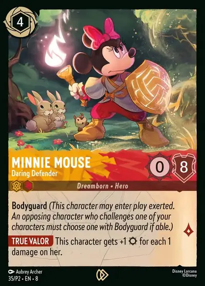 Minnie Mouse – Daring Defender – Disney Lorcana 卡牌圖片