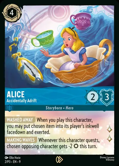 Alice – Accidentally Adrift – Disney Lorcana 卡牌圖片