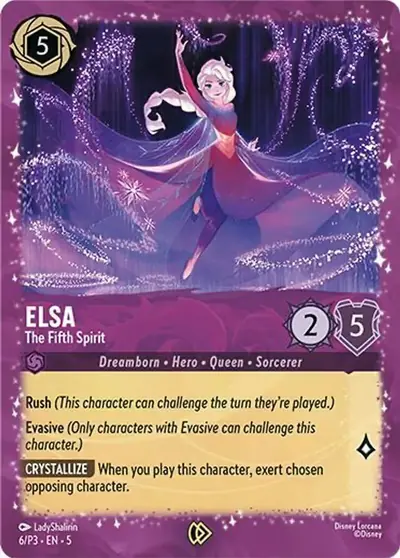 Elsa – The Fifth Spirit – Disney Lorcana 卡牌圖片