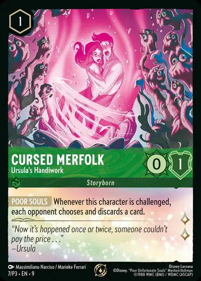 Cursed Merfolk – Ursula's Handiwork – Disney Lorcana 卡牌圖片