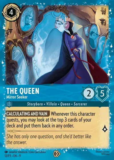 The Queen – Mirror Seeker – Disney Lorcana 卡牌圖片