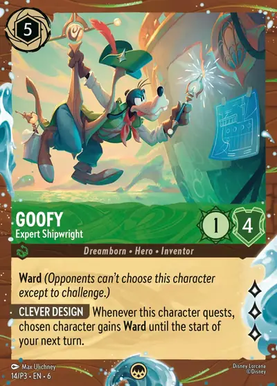 Goofy – Expert Shipwright – Disney Lorcana 卡牌圖片