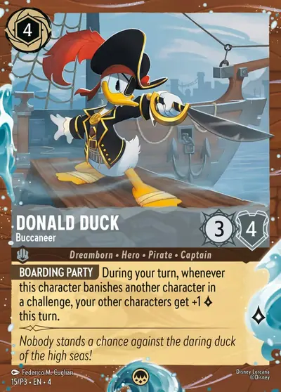 Donald Duck – Buccaneer – Disney Lorcana 卡牌圖片